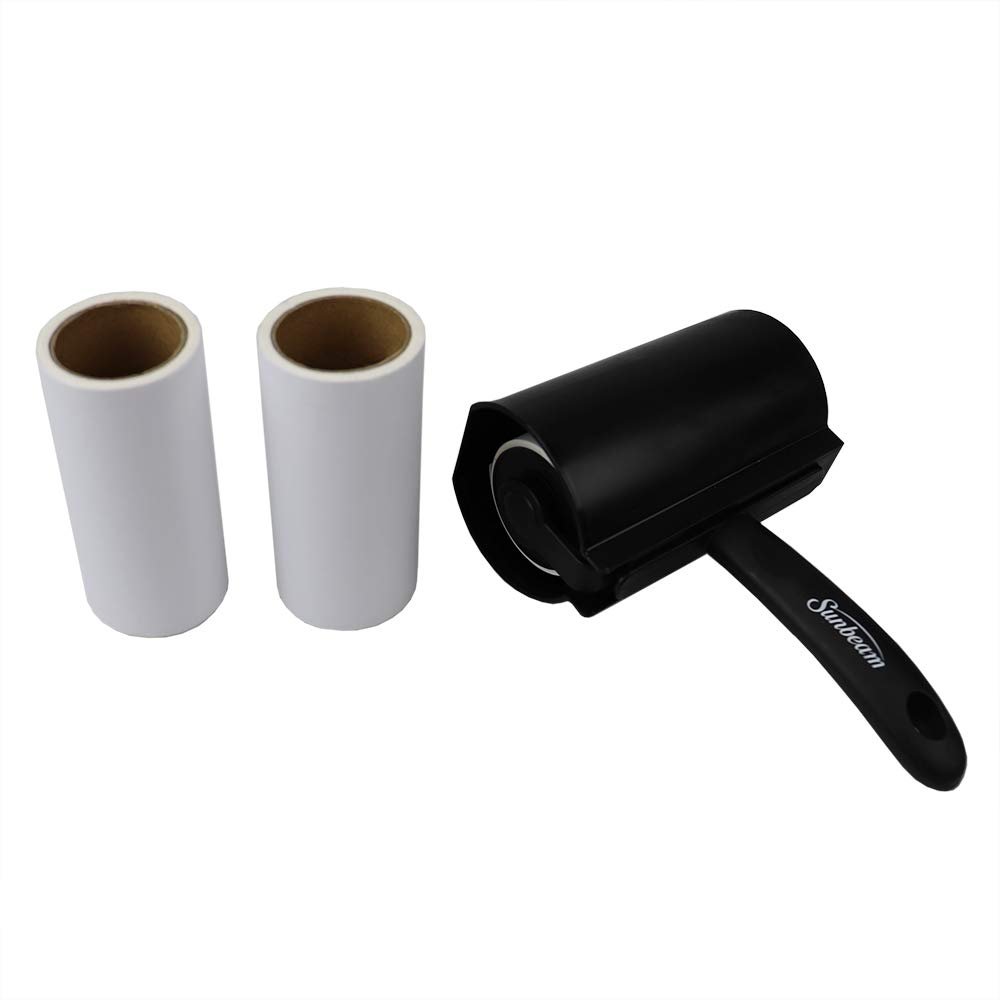 Extra Large Lint and Pet Hair Remover with 2 Extra Adhesive Rolls, by Home Basics, Enhanced Coverage, Protective Cover for Clothing and Home Fabrics