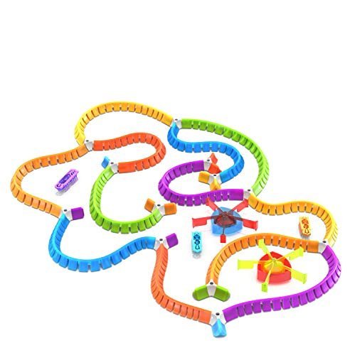 HEXBUG Flash Nano Nano Land - Colorful Sensory Playset for Kids - Mold Your own Playground - Over 40 Pieces and Batteries Included - Multicolor