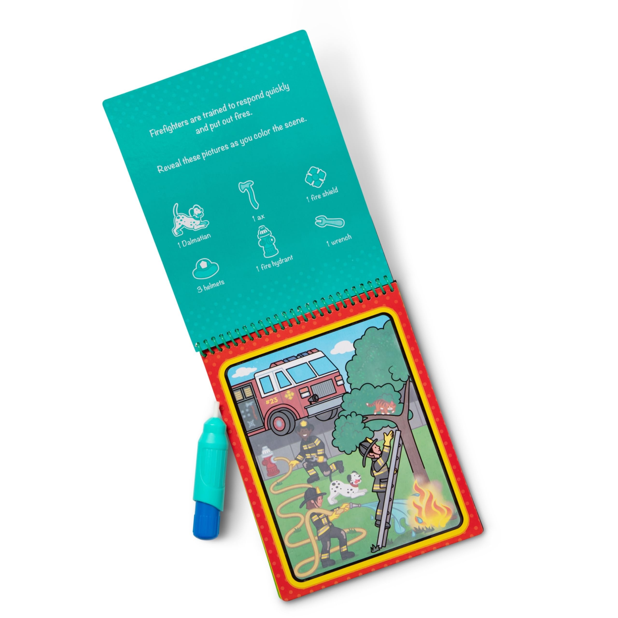 Melissa & Doug On The Go Water Wow! Reusable Water-Reveal Activity Pad- Occupations - Party Favors, Stocking Stuffers, Travel Toys For Toddlers, Mess Free Coloring Books For Kids Ages 3+
