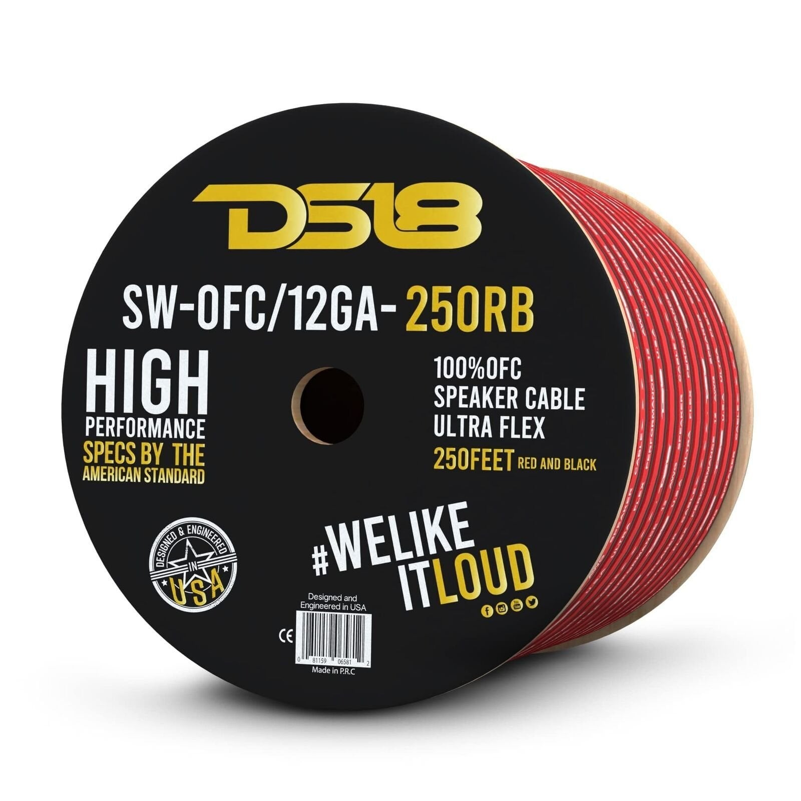 12-GA OFC 100% Copper Speaker Wire 250 Feet