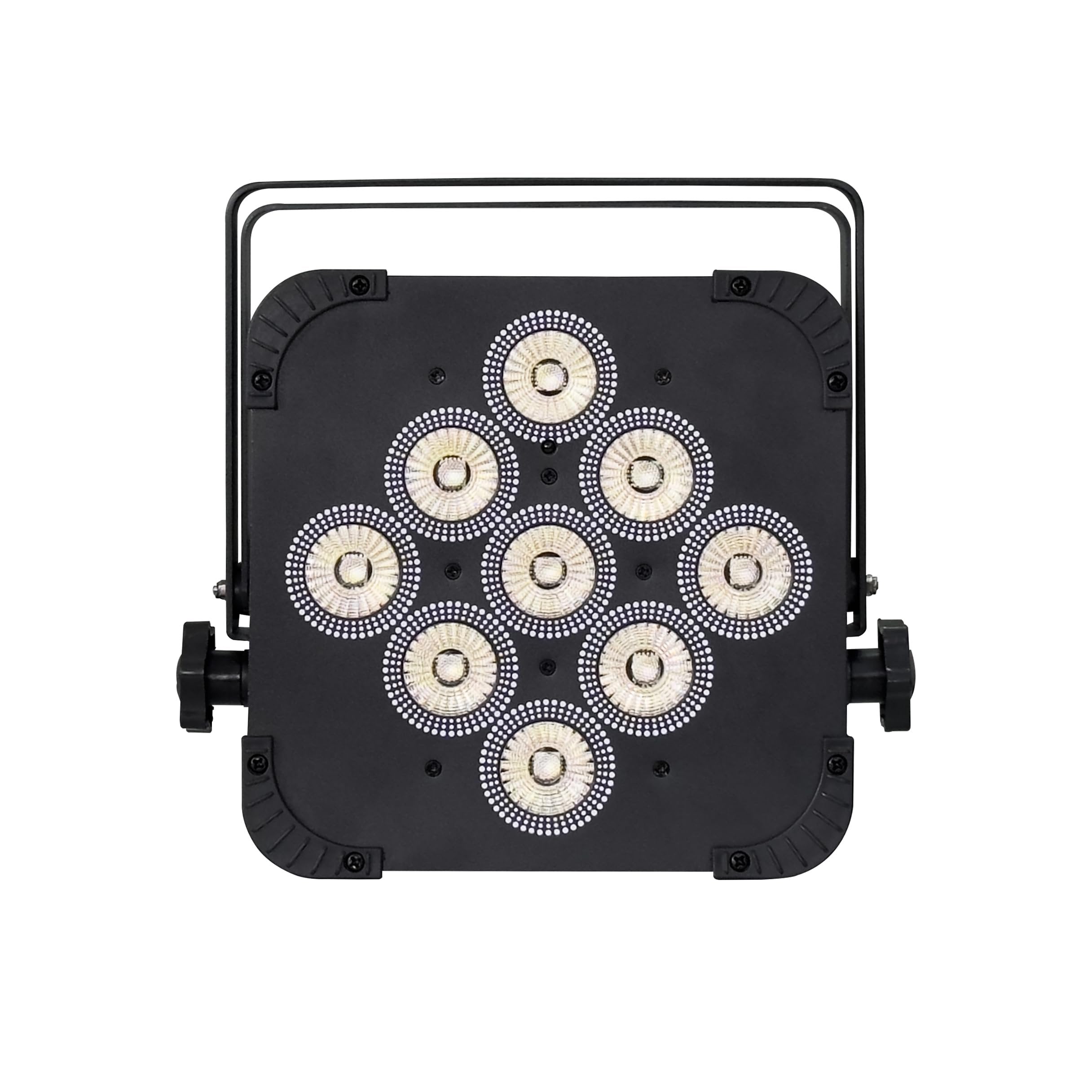ANTAKIPRO Wireless LED Par Light, Battery Powered Dynamic Stage Lighting with 6×18W RGBWAUV LEDs, DMX512, App & Remote Control, 15°–40° Lens Options, 15h Runtime, 5.84 lb (Black)