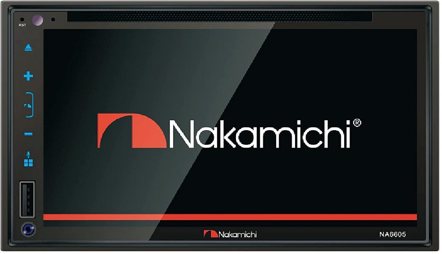 NAKAMICHI NA6605 Double-Din In-Dash 6.8" WVGA Display Apple Car Play & Andriod Auto Multimedia CD DVD USB MP3 Bluetooth Spotify & Pandora Car Stereo Receiver