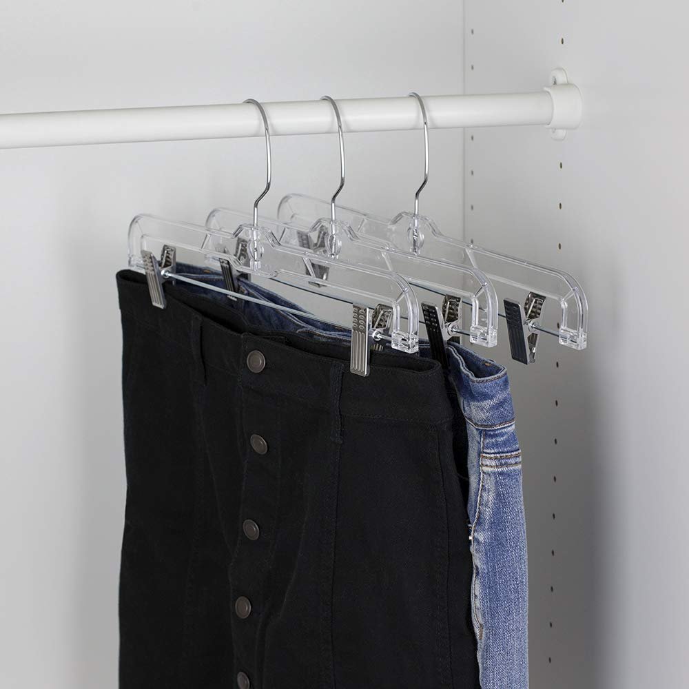 Home Basics 3-Piece Crystal Skirt Hanger