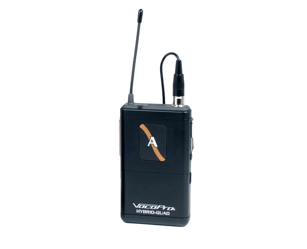 VocoPro 4 Channel, UHF/DSP Hybrid, W/HH Mic System - HYBRIDQUADH1, Black