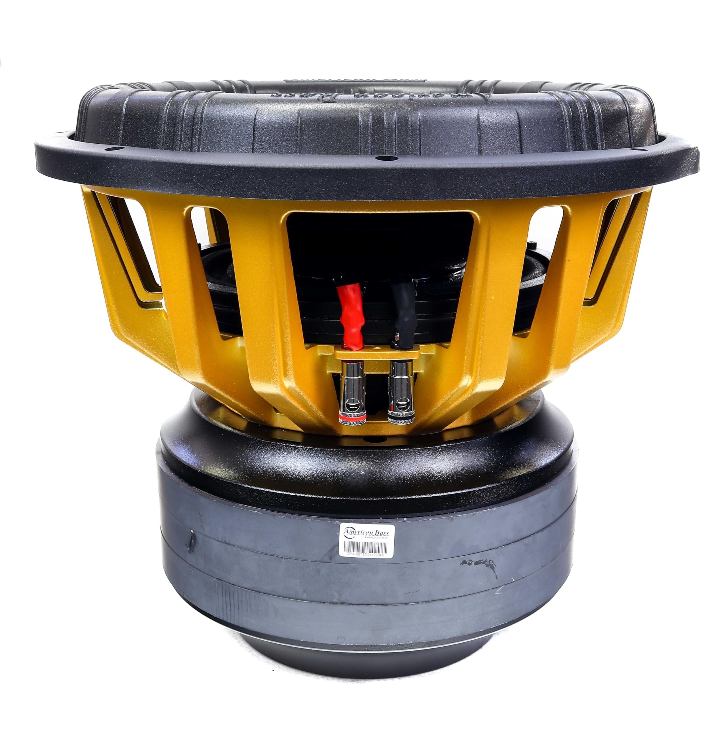 American Bass King 15 Inch Subwoofer 6500 Watt RMS and 15,000 Watt Max Power, 1 Ohm Impedance, 613-oz Magnet, and 4.5-inch Voice Coil, Pack of 1