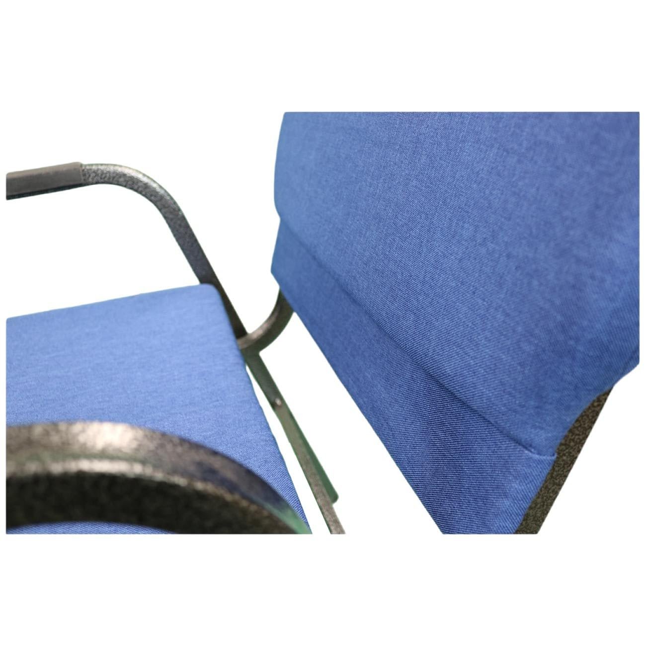 ANTAKIPRO AC771 4-Pack Cushion Chair with 30 Degree Backrest Incline Armrest Card Pocket Storage Ganging Device Handle Armchair Upholstered Banquet Padded Comfortable Sturdy Seat