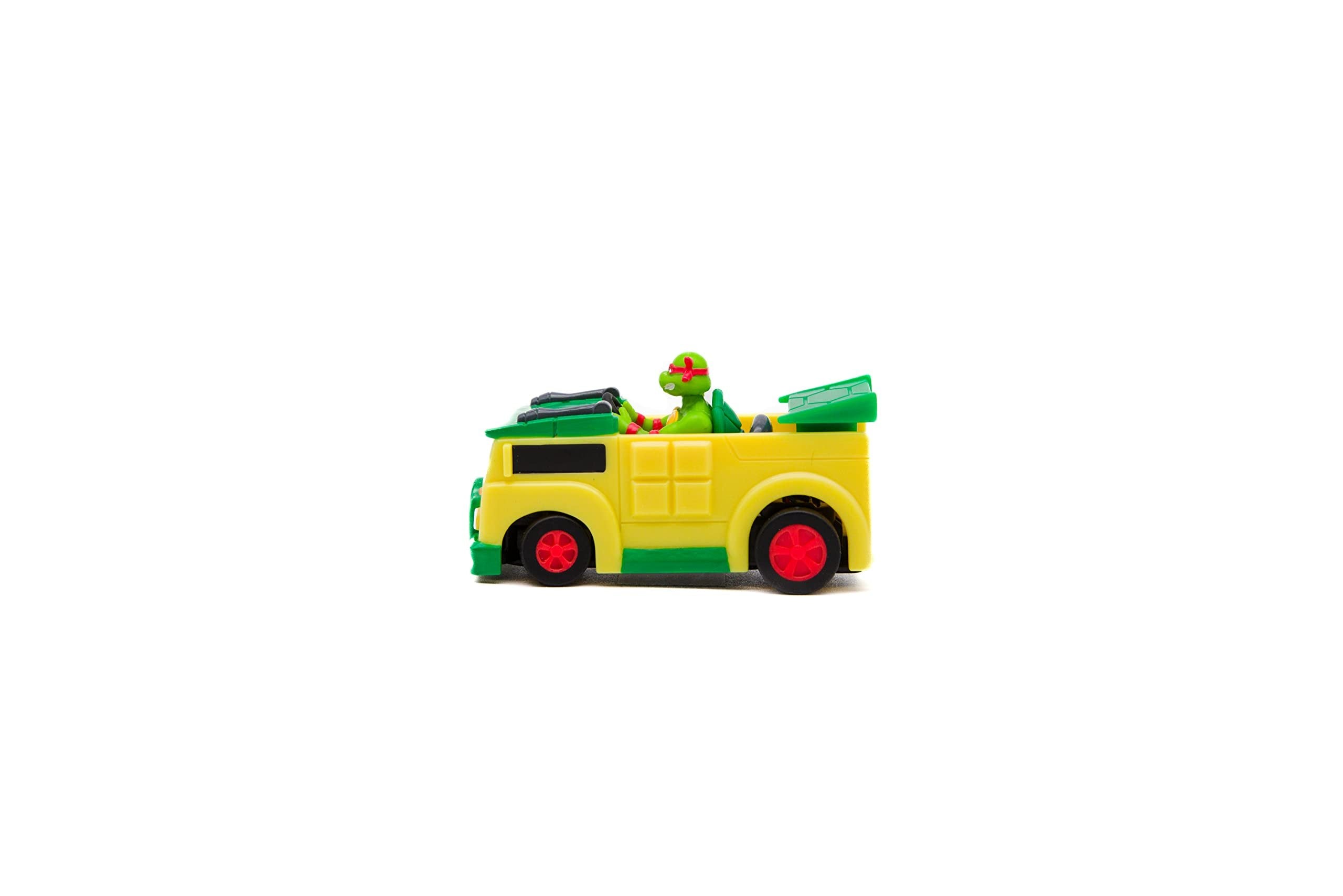 Teenage Mutant Ninja Turtles Toy, Raphael Micro Shell Racer RC Vehicle, 2.4 GHz Turtle Half Shell Controller, TMNT Ninja Racing Toy, Classic Edition for Kids, Ages 5+