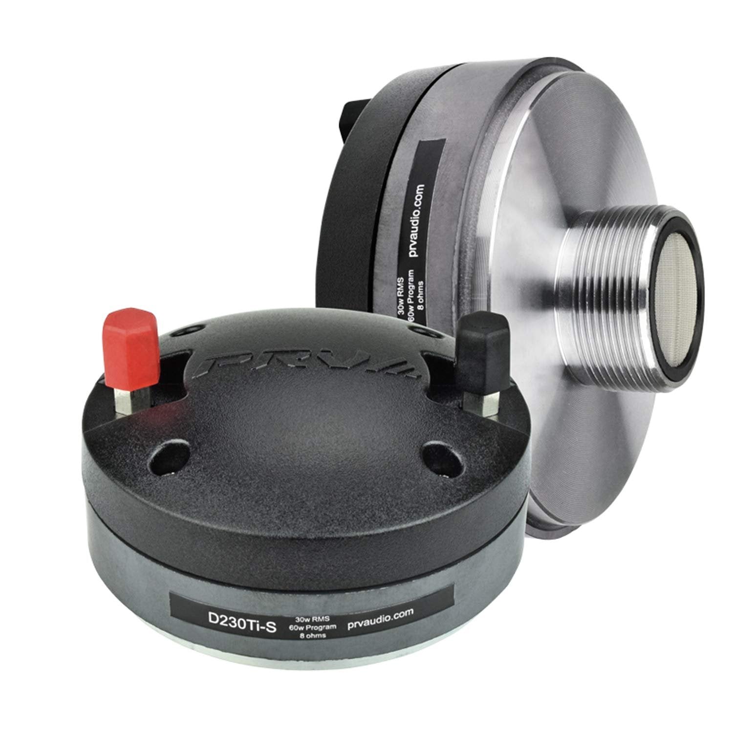 PRV AUDIO 1" Exit Screw-on Driver D230Ti-S 60 Watts 8 Ohm, Pro Audio Titanium Compression Driver for Replacement and Upgrade for Pro Audio Systems (Single)