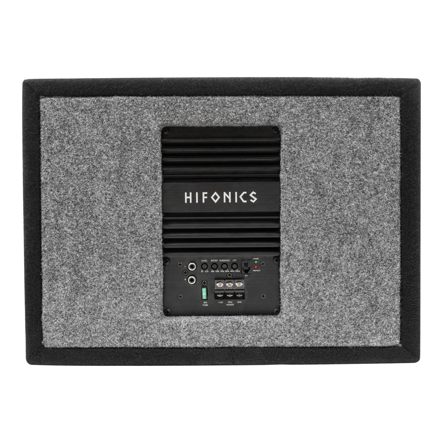 HIFONICS HEW10D4-500P 10-Inch Elite Series Powered Subwoofer System Amp Bulit Class D Amplifier 500 Watts Peak Dual 4-Ohm Voice Coils