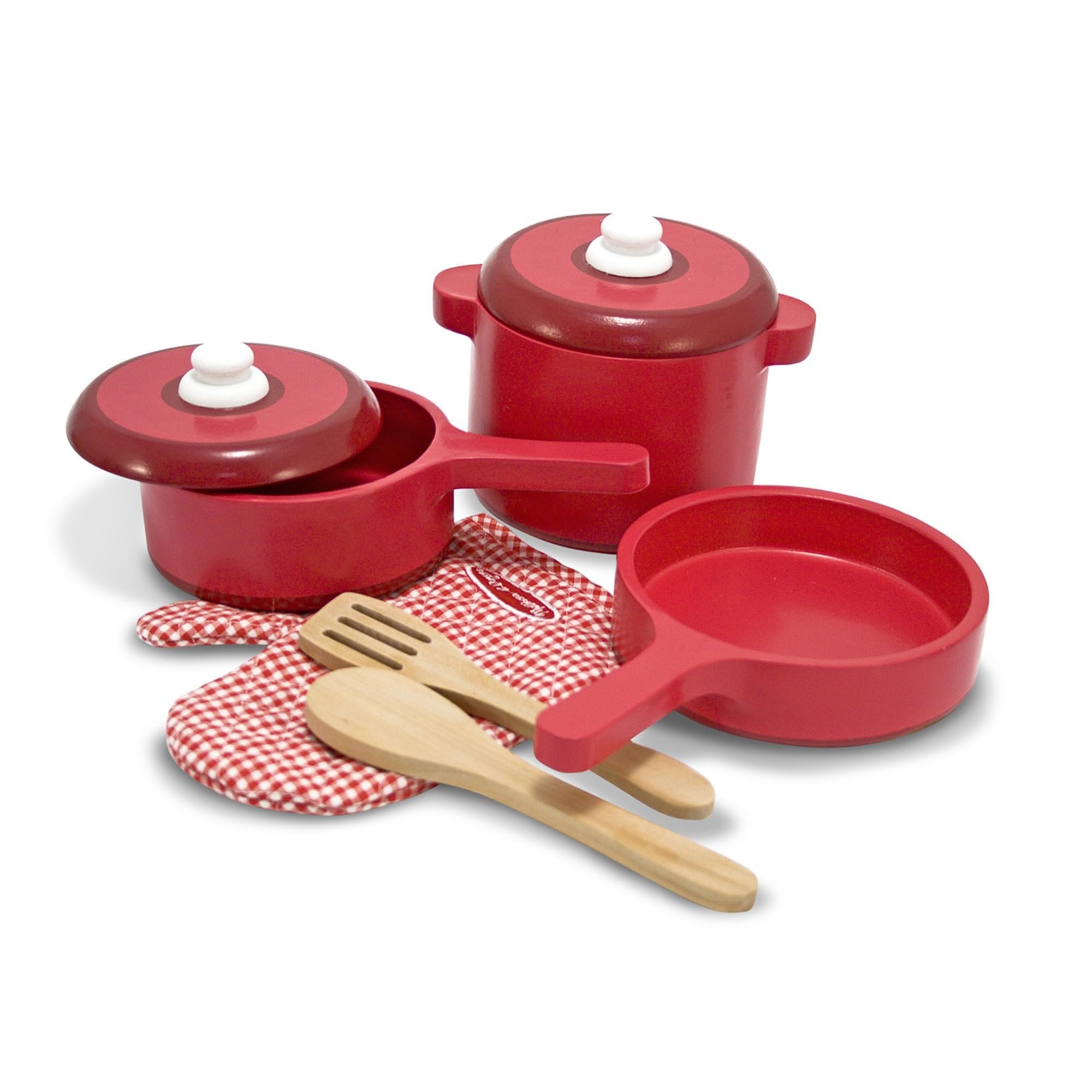 Melissa & Doug Wooden Toy Kitchen Accessory Set Pretend Play Play Food 3+ Gift for Boy or Girl