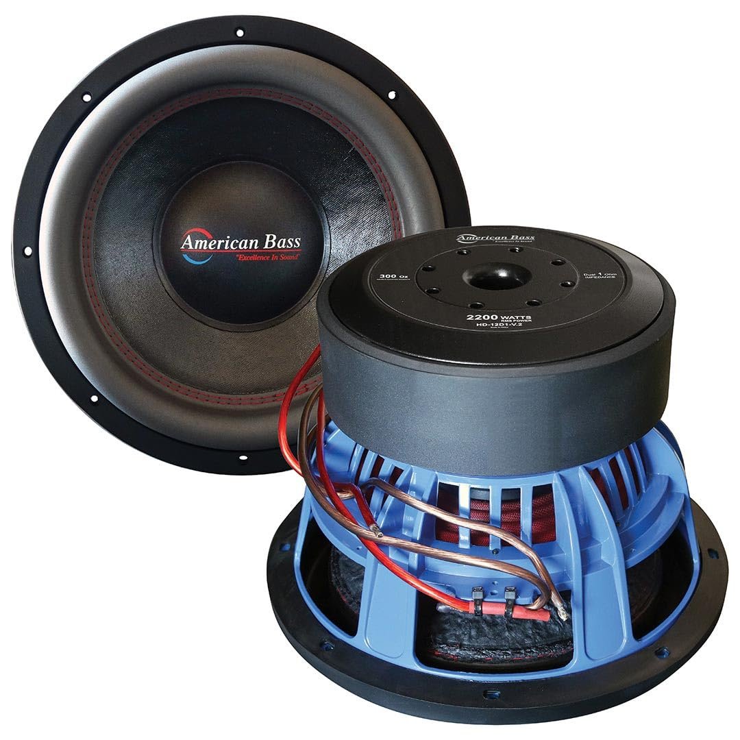 American Bass HD 12" 2 Ohm 8000 Max Watts Car Subwoofer
