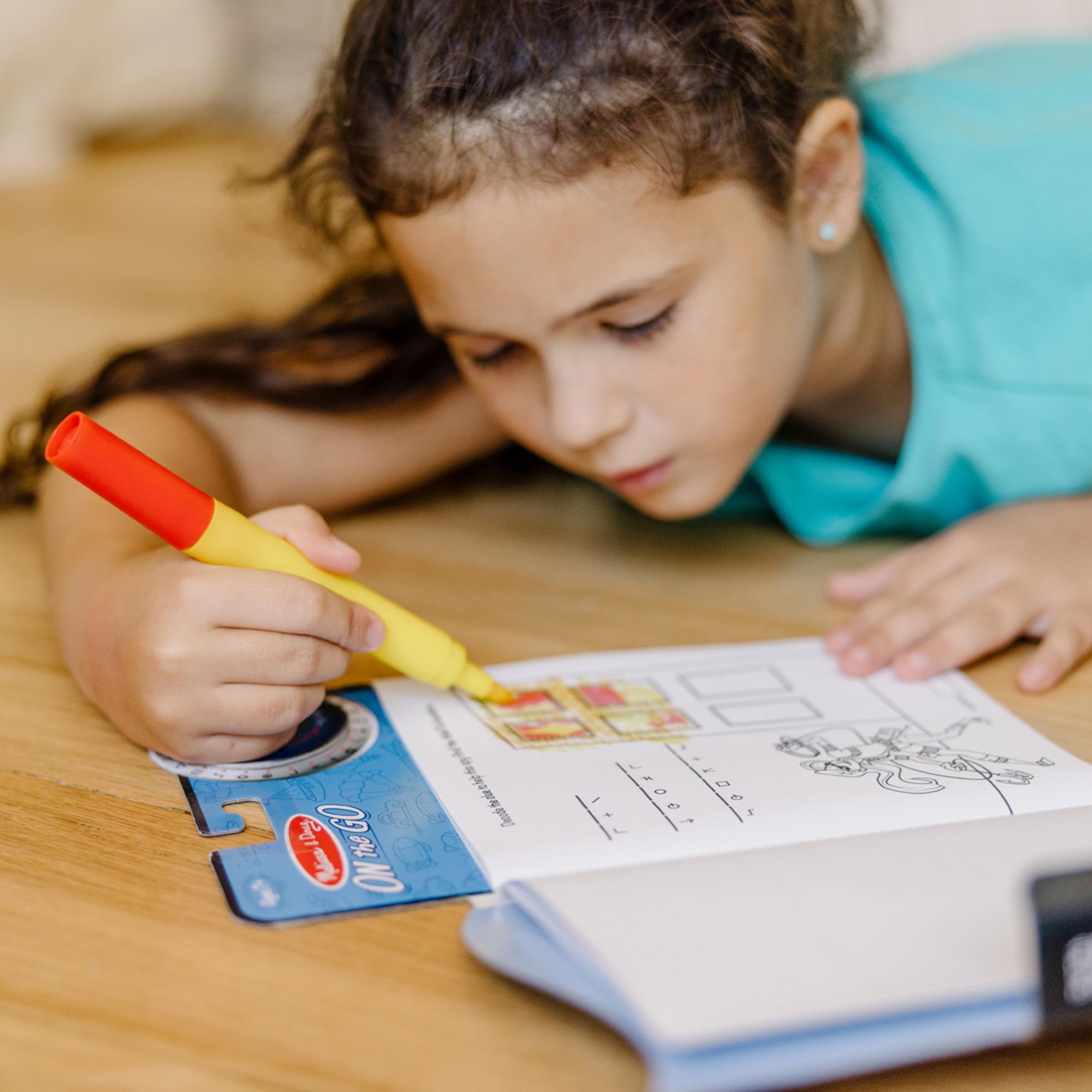 Melissa & Doug On the Go Spy Mystery Secret Decoder Book With Decoder Wheel and Magic-Reveal Pen