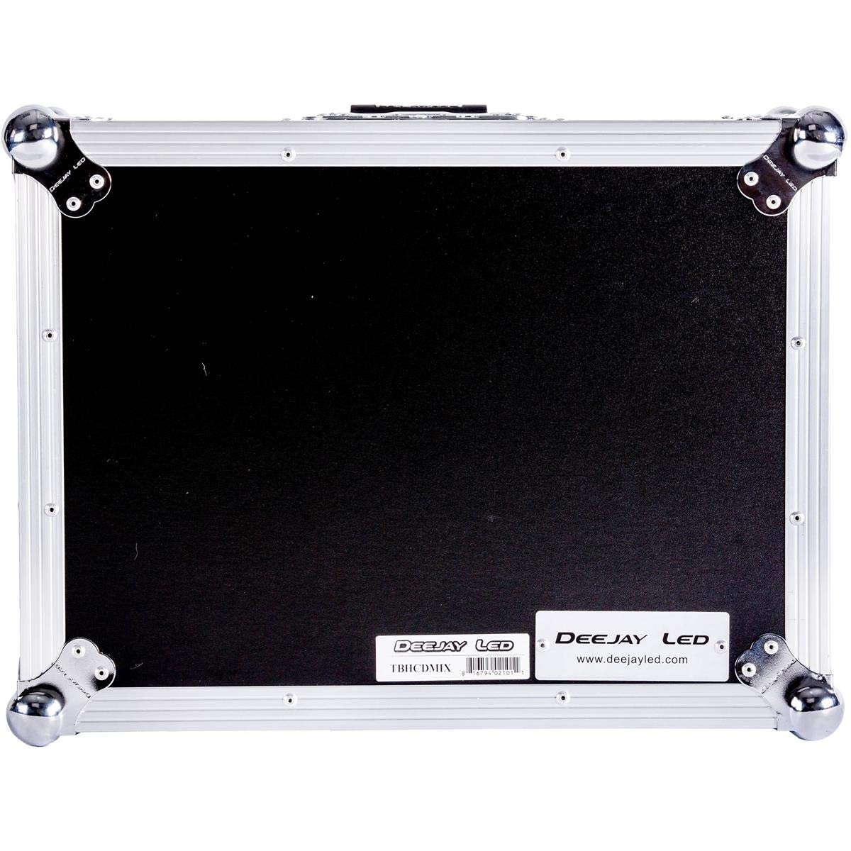 Flight Case Karaoke Dj Station Complete With Removable Cover And Front Door Sturdy Hardware Enough Space In The Rear For Cables Groove Impact Resistant Aluminum Frame DEEJAYLED TBHCDMIX