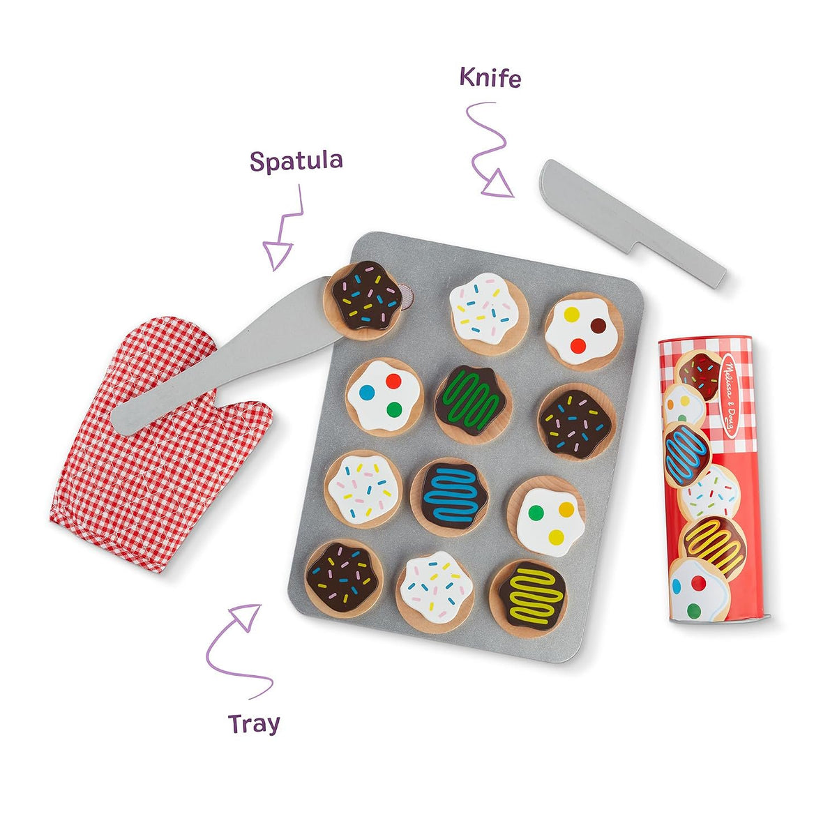 Melissa & Doug Slice & Bake Cookie Set Wooden Pretend Play Food Toys