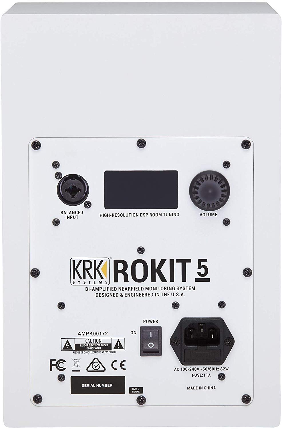 KRK RP5 Rokit 5 G4 Professional Bi-Amp 5" Powered Studio Monitor, White Noise