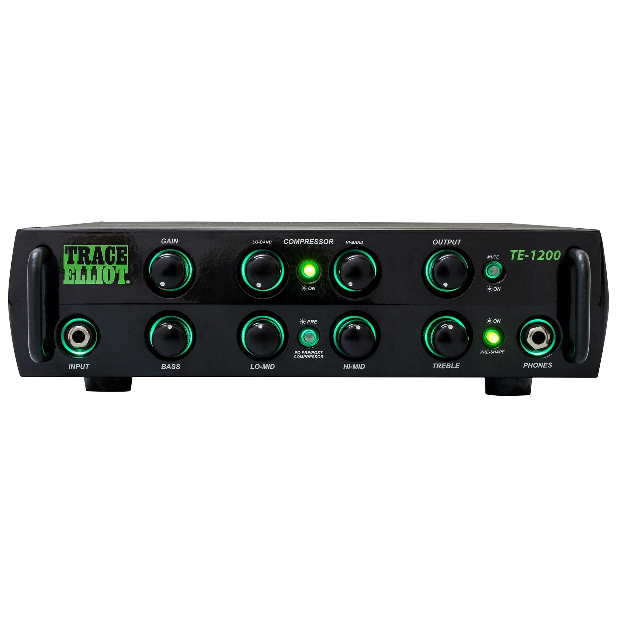 PEAVEY 03618570 Trace Elliot TE-1200 Bass Amplifier Head Portable Compact Amplifiers 1200-Watt RMS, 4 Band EQ PRO Amplification - TE1200