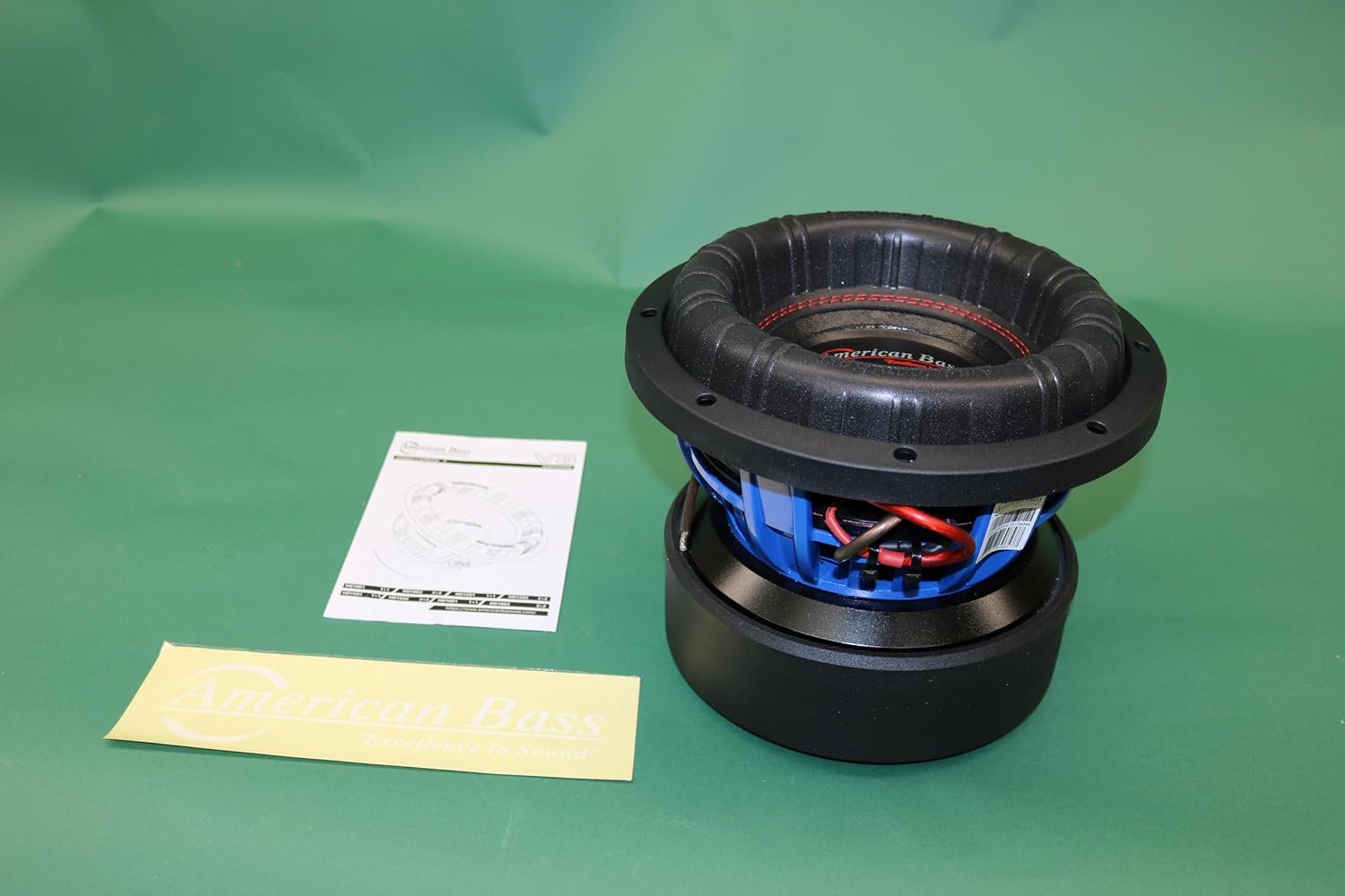 American Bass HD-10D2V3 10" Car Subwoofer 2200W RMS 4000 Watt Max Dual 2 Ohm - 3.3" Voice Coil Sub Woofer Audio Driver Motor Structure, Ported Enclosure Builds
