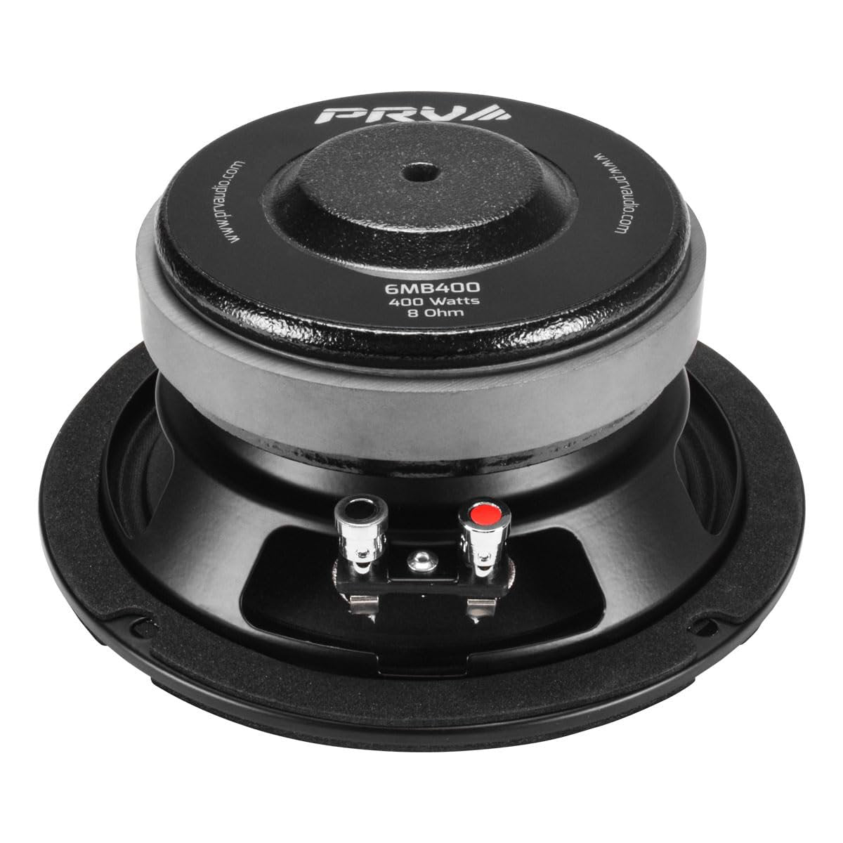 PRV AUDIO 6.5 Inch Midbass Speaker 6MB400 8 Ohm 400 Watts High Performance PRO Audio Loudspeaker High Output Sound (Single)