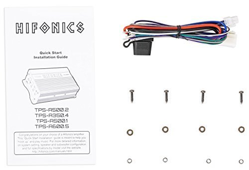Hifonics TPS-A500.2 THOR Series Class-D 2-Channel 2-Ohm Stable Powersports Amplifier For Polaris RZR/ATV/UTV/Cart/Boat