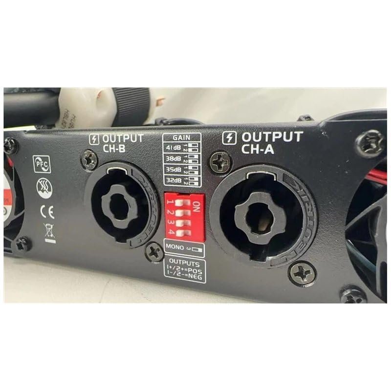 ADMARK AD-60 Class-D Pro Audio Amplifier 2 Channel Portable Efficient Audio Setup Built-in Protection Against Short Circuits Overloads Overheating