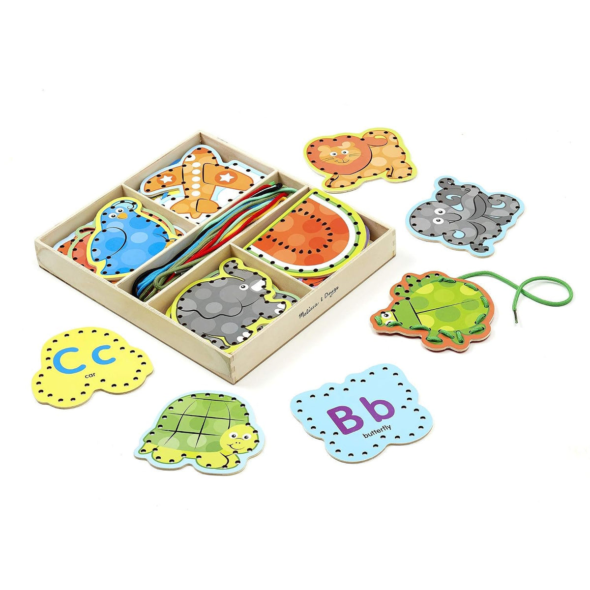 Melissa & Doug Alphabet Lacing Cards, 1 EA