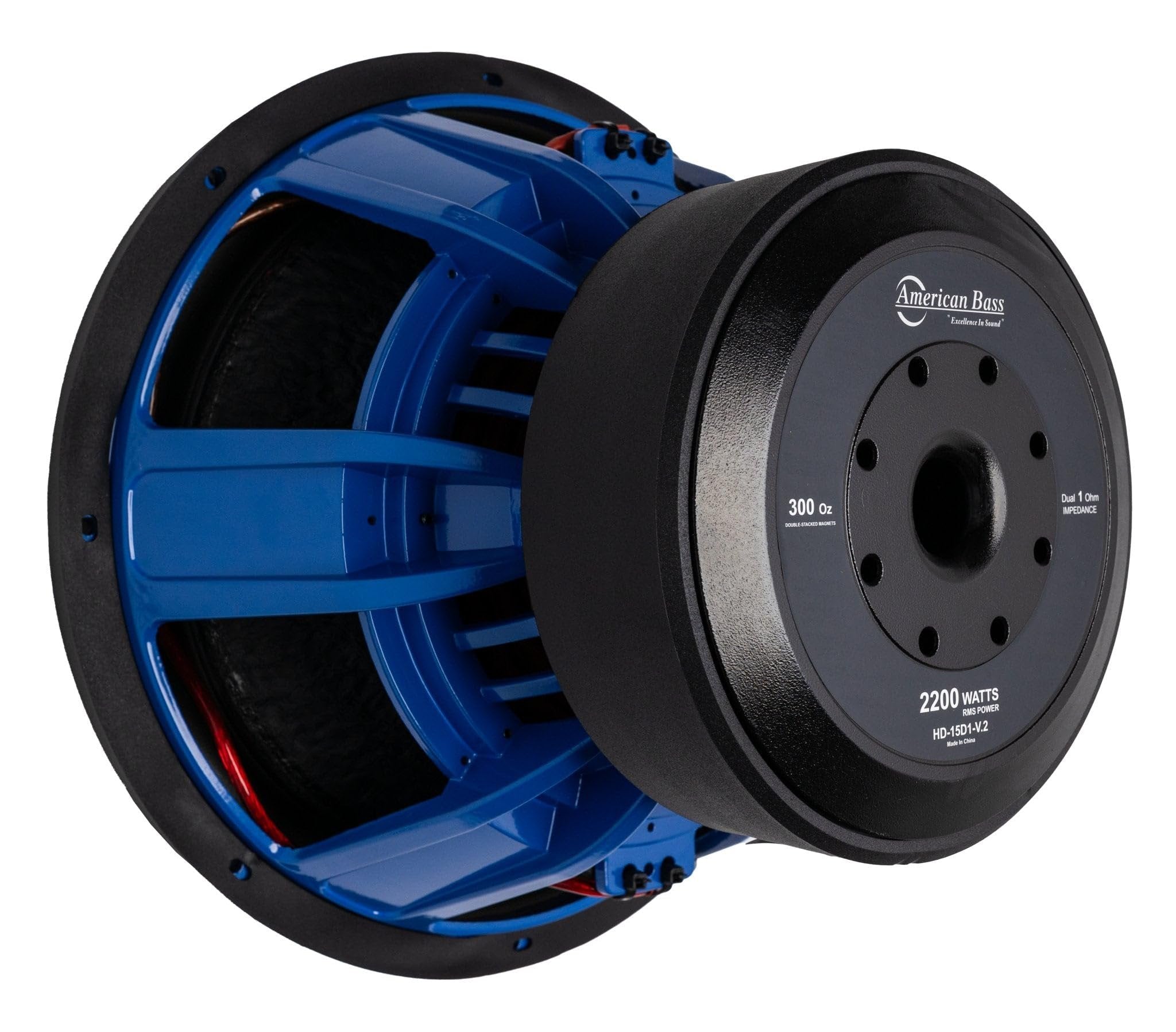 American Bass HD 15" 1 Ohm 8000 Max Watts Car Subwoofer