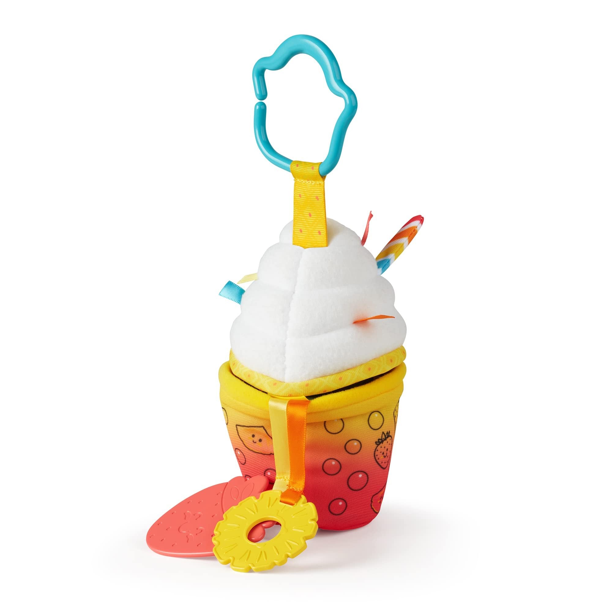 Melissa & Doug Multi-Sensory Bubble Tea Take-Along Clip-On Infant Toy | Sensory Toy for Infants | Developmental Toy for Toddlers | 0+ | Gift for Baby Boys or Baby Girls