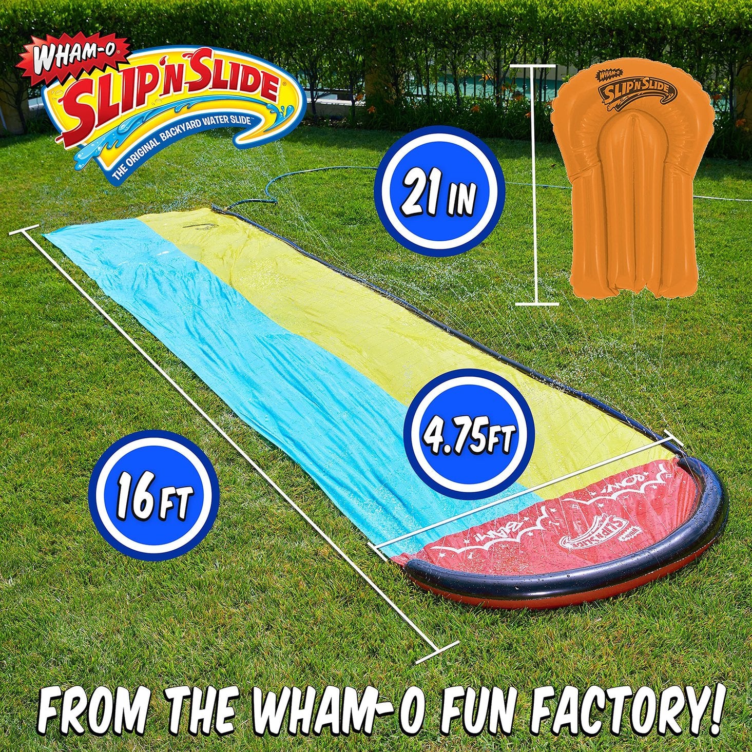 Wham-o Slip N Slide Wave Rider Double with 2 Slide Boogies