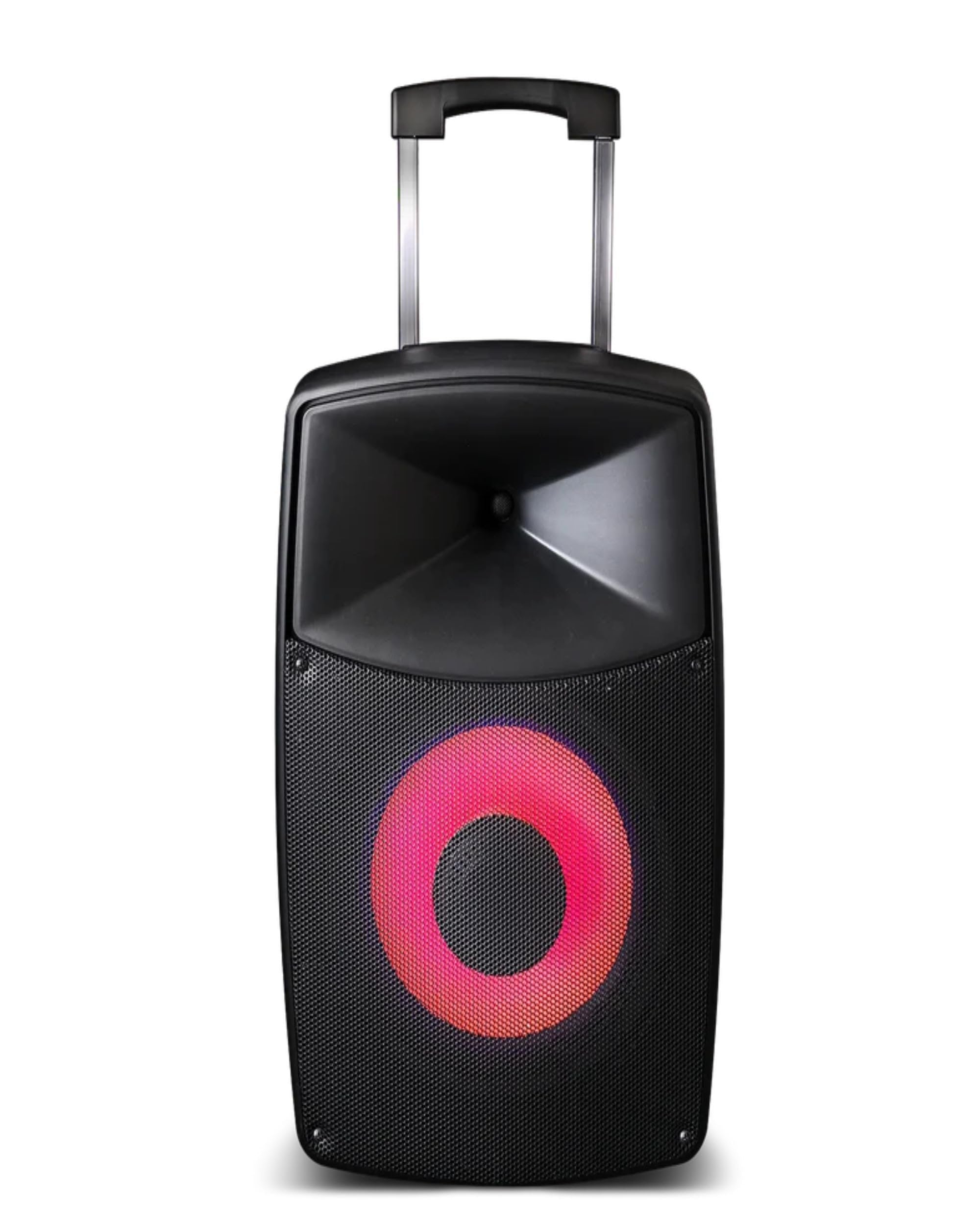 Moonki Sound MS-P112B 12-inch Woofer Pro Active Audio 2-Way Portable DJ Speaker LED Illuminated with TWS BT Connectivity Rechargeable Batt 3000 Watt Max 150 Wrms