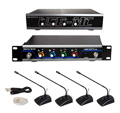VocoPro Wireless Microphones and Transmitters, USB-Conference 4