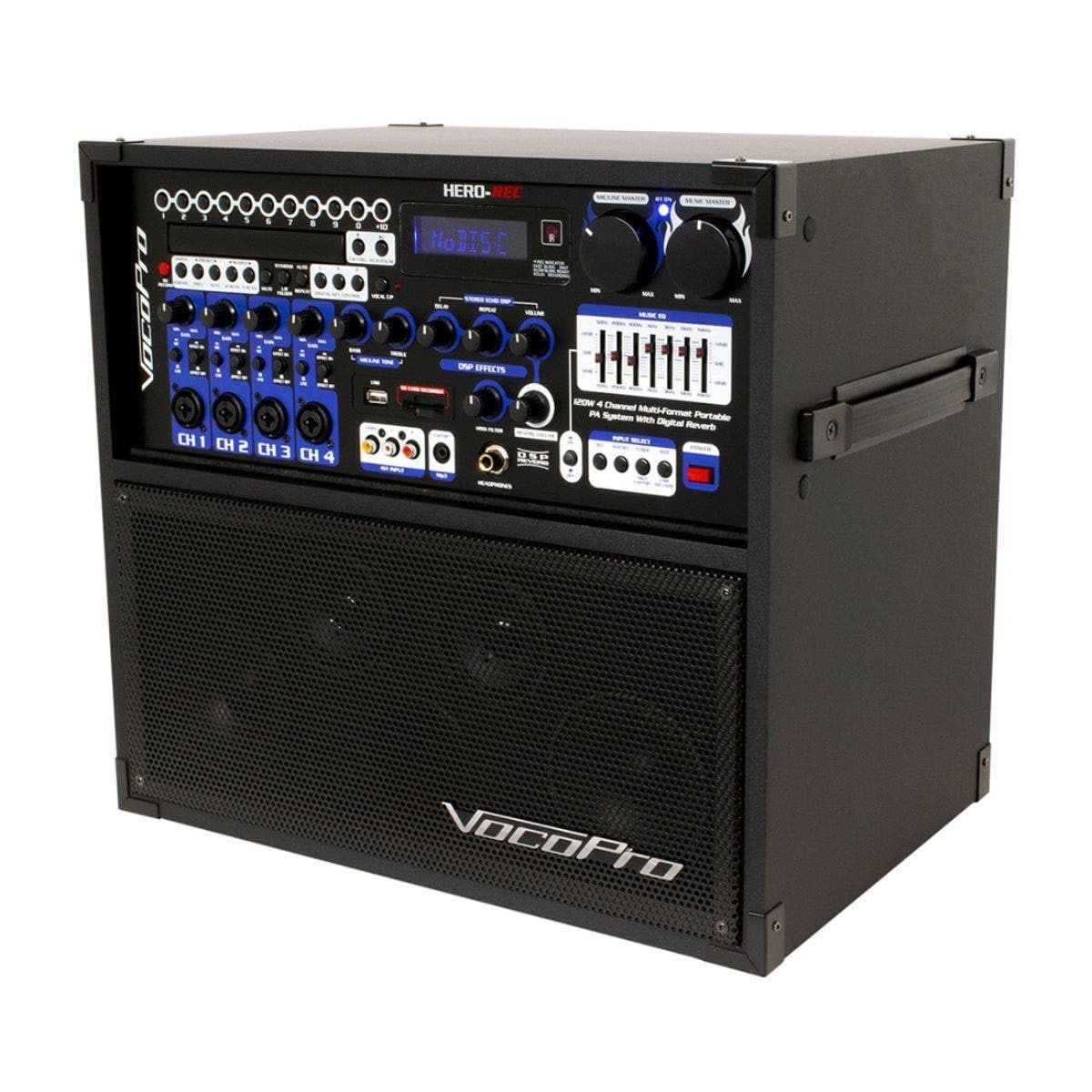 VocoPro, 4 Karaoke System-Portable, Black (Hero-REC-BT)