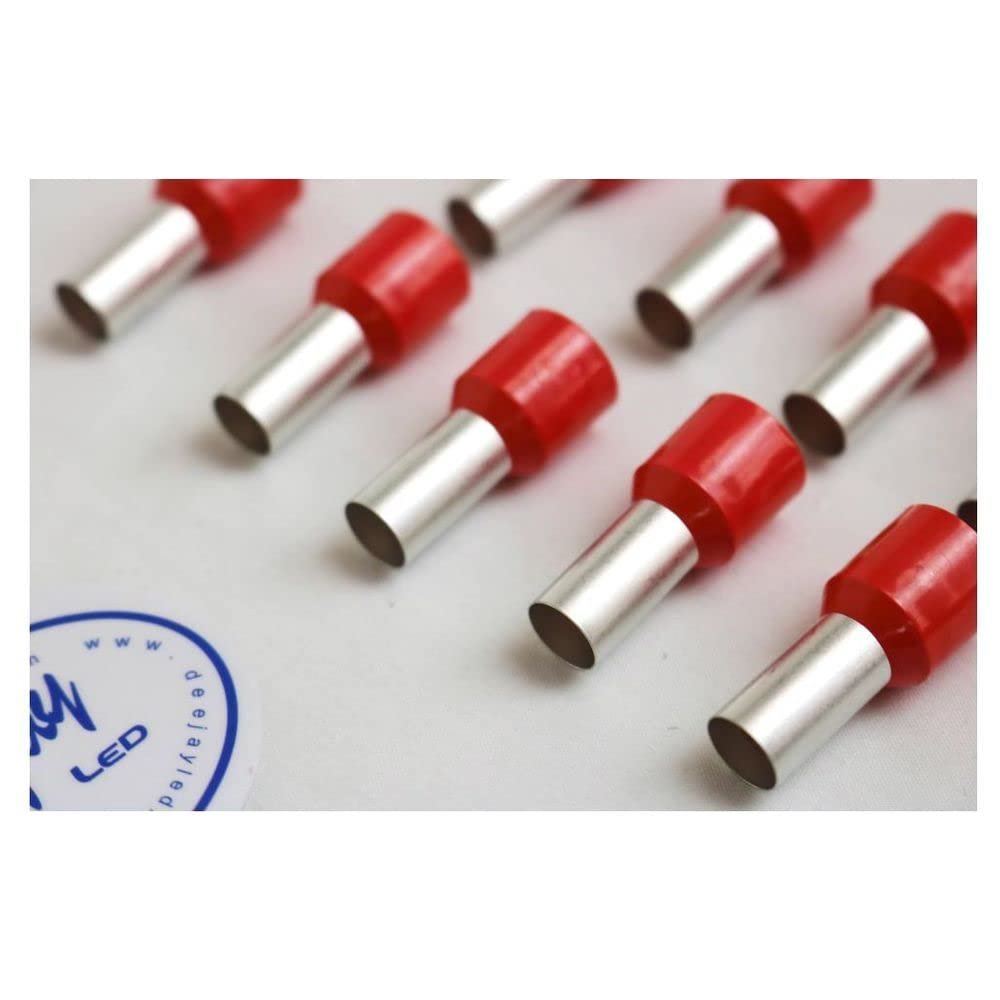 DEEJAYLED 4 GAUGE 10 PACK RED CLAMP WI