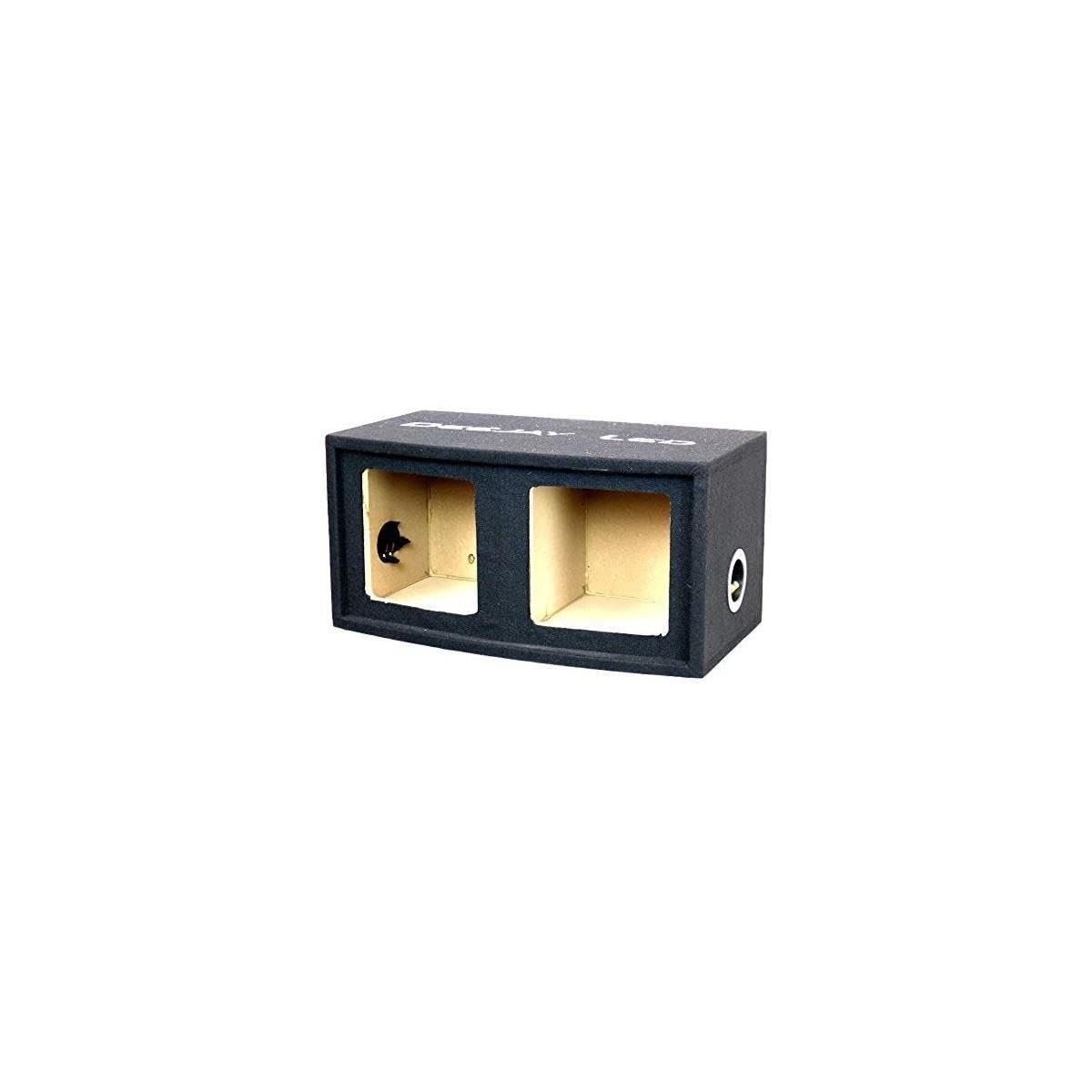 Deejay LED 10" Double Heavy Duty Square Woofer Empty Car Speaker Box