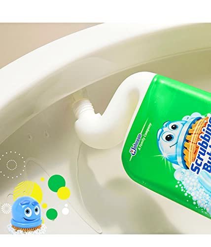 Scrubbing Bubbles Bubbly Bleach Gel Toilet Bowl Cleaner, Rainshower, 1 Squeeze Bottle, 24 oz