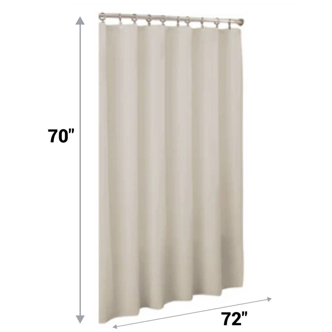 Shower Curtain Liner Beige Mildew Resistant Vinyl by Better Home