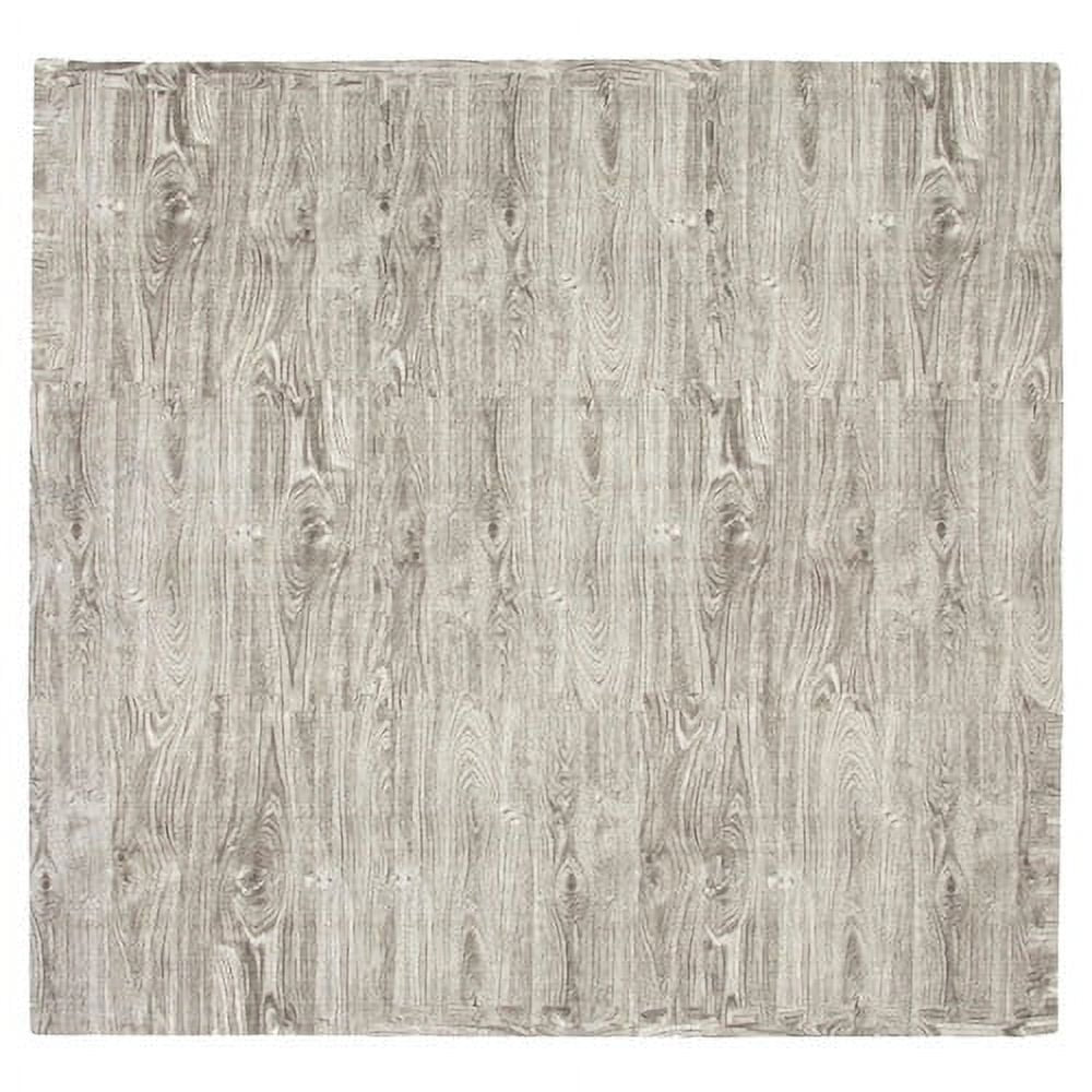 Tadpoles Wood Grain Foam Play Mat Set, 9 Pieces