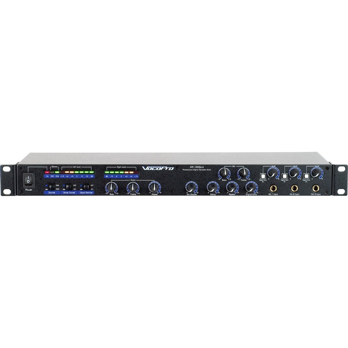 VocoPro DA-1000 Pro Professional 3 Mic Digital Echo Mixer