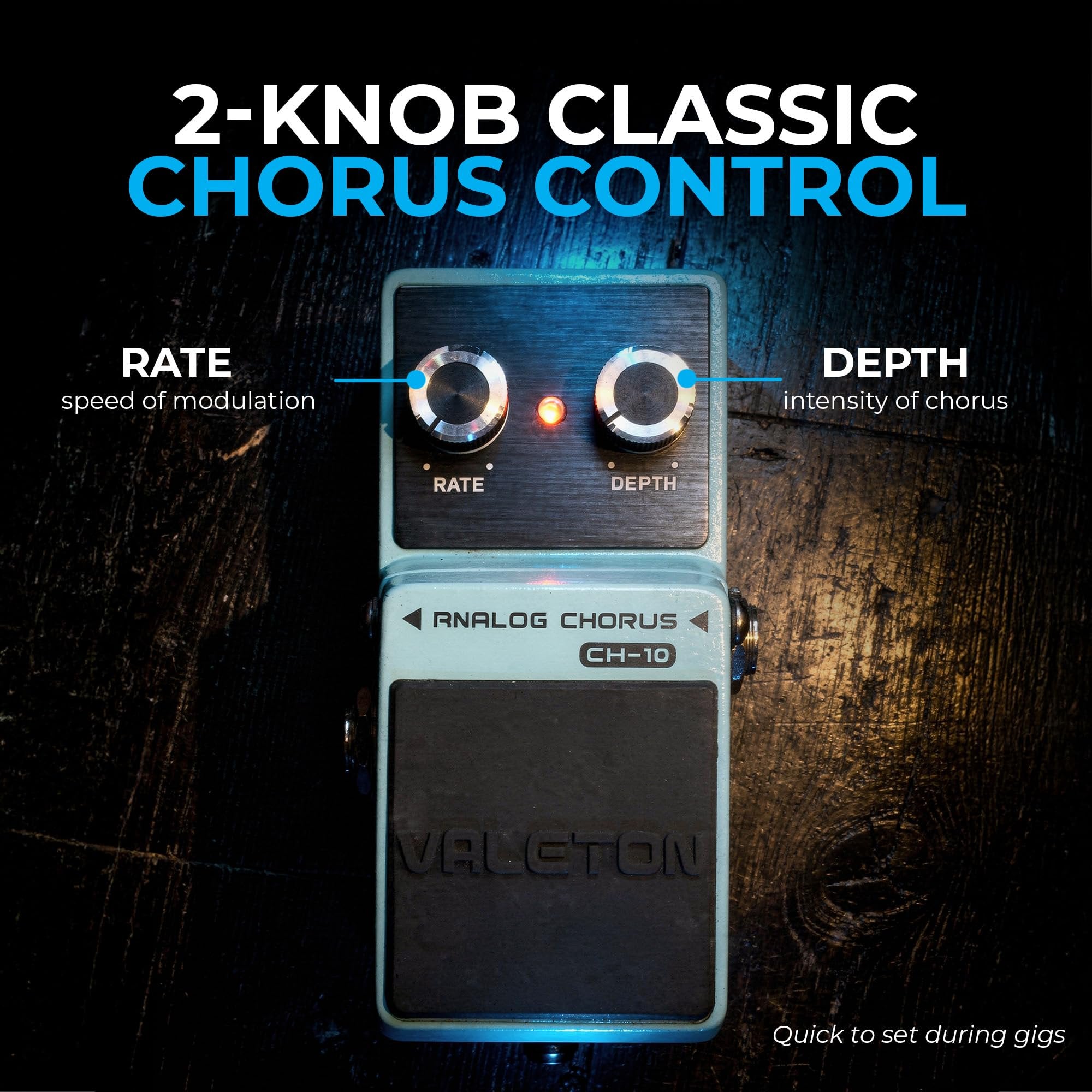 Valeton Loft Series Analog Chorus Guitar Effect Mini Pedal (CH-10)