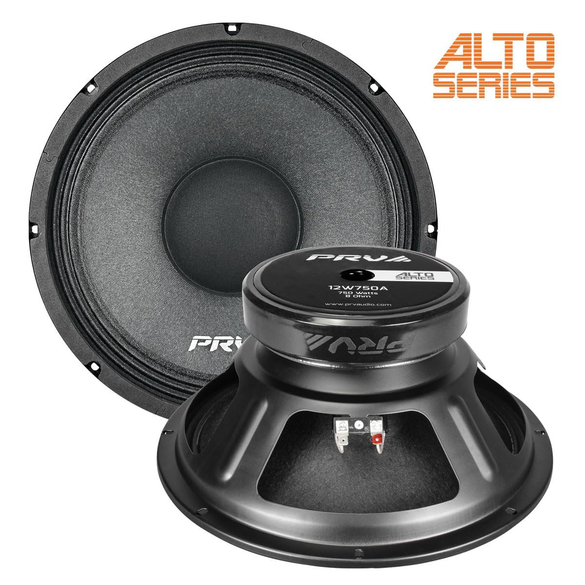 PRV AUDIO 12 Inch Woofer Speaker 12W750A 750 Watts, 8 Ohm, 2.5 in Voice Coil, Pro Audio Systems Loudspeaker (Single)