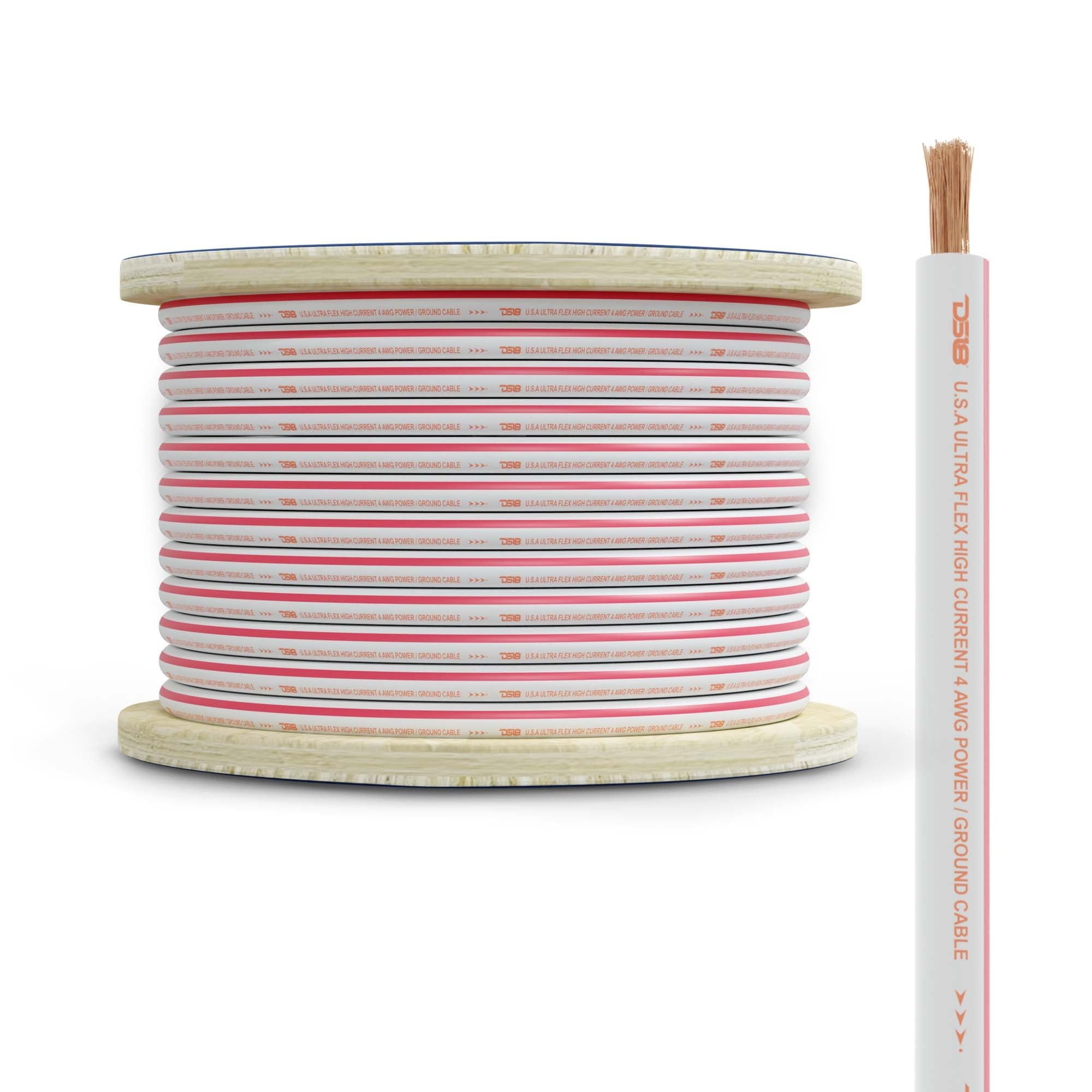 DS18 HYDRO Marine Grade OFC Power Wire 4 GA - 50 Roll [MOFC4GA50P]