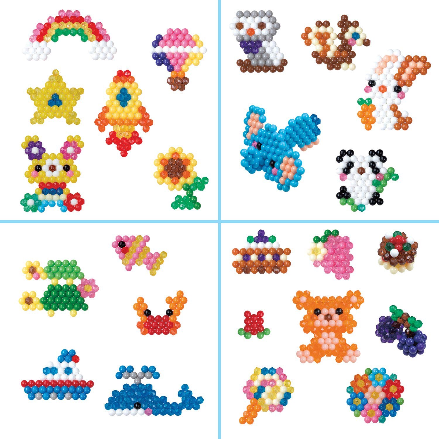 Aquabeads Deluxe Studio - Craft Kit Complete with Over 1300 Solid and Jewel Beads, 2 Flip Trays, Sprayer, Rainbow Bead Pen and Bead Palette Storage Case!