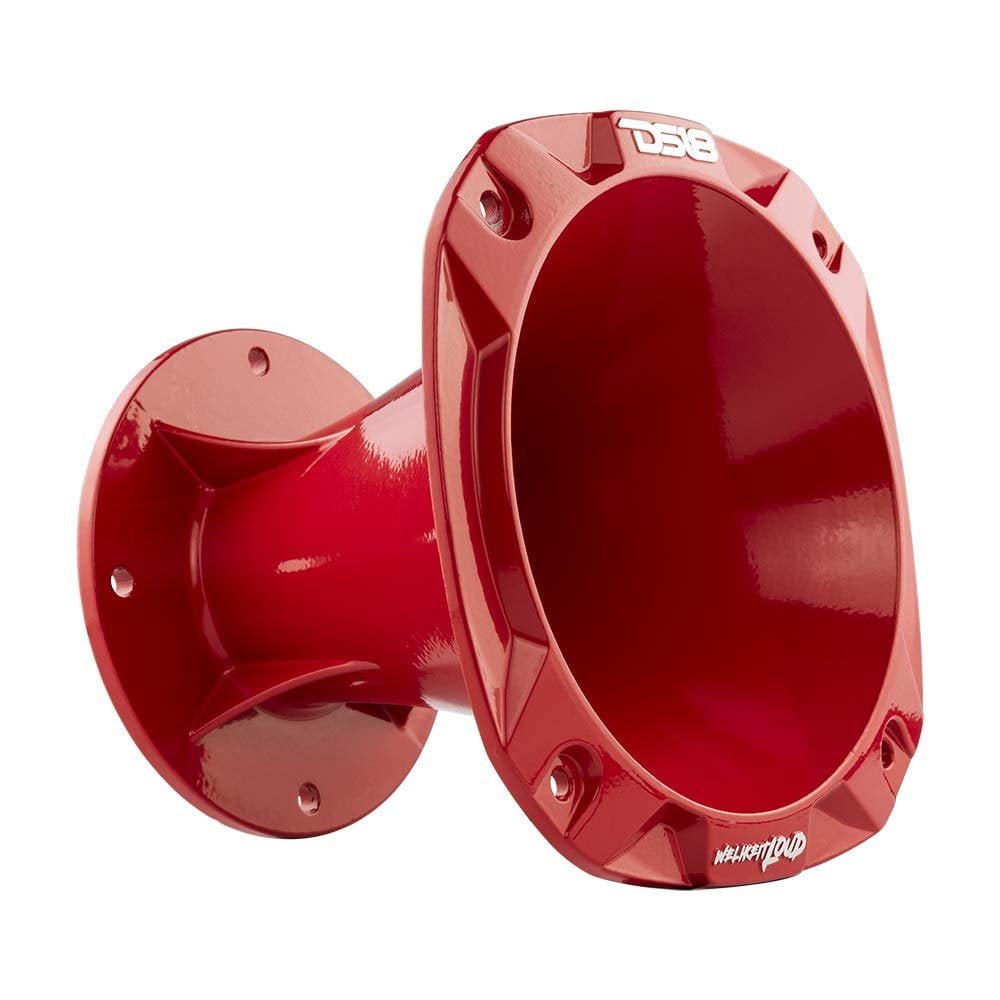 DS18 Audio PRO-HA102RD 2 & 4.84 in. Pro Bolt-On Aluminum Horn, Red