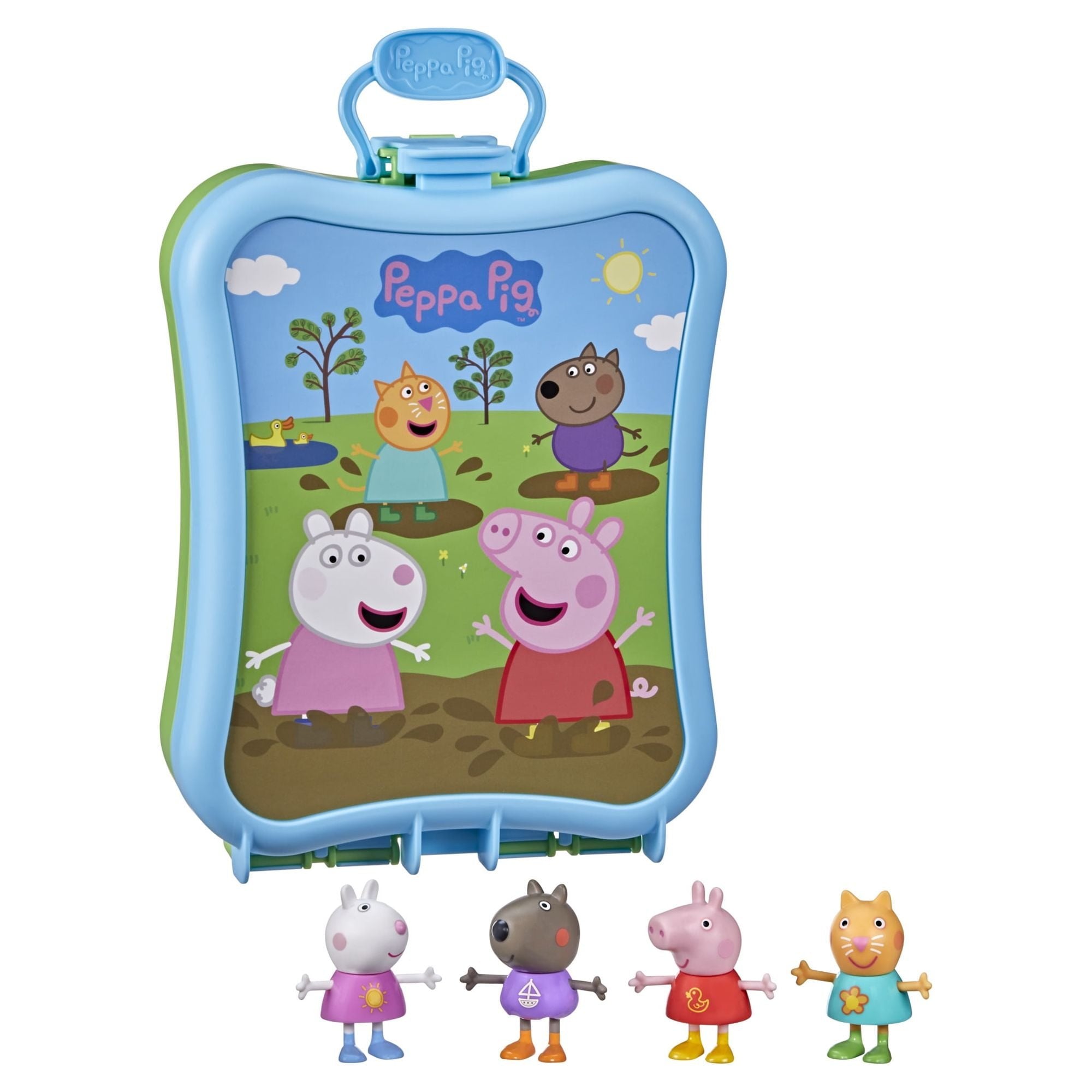 Peppa Pig: Peppa’s Adventures Peppa's Carry-Along Friends Doll Playset, 4 Pieces