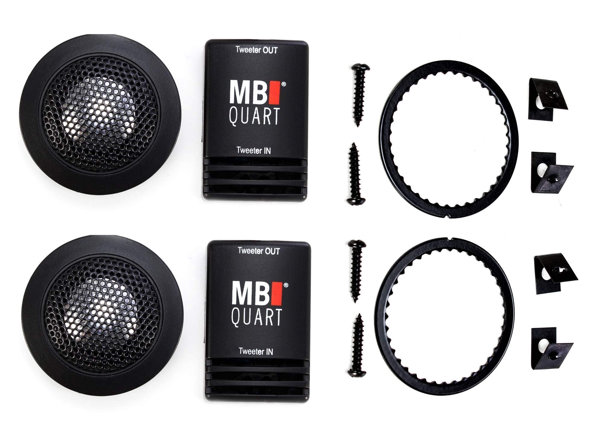 MB Quart DT1-25 Discus Tweeters with Crossover, 1-Inch, Set of 2