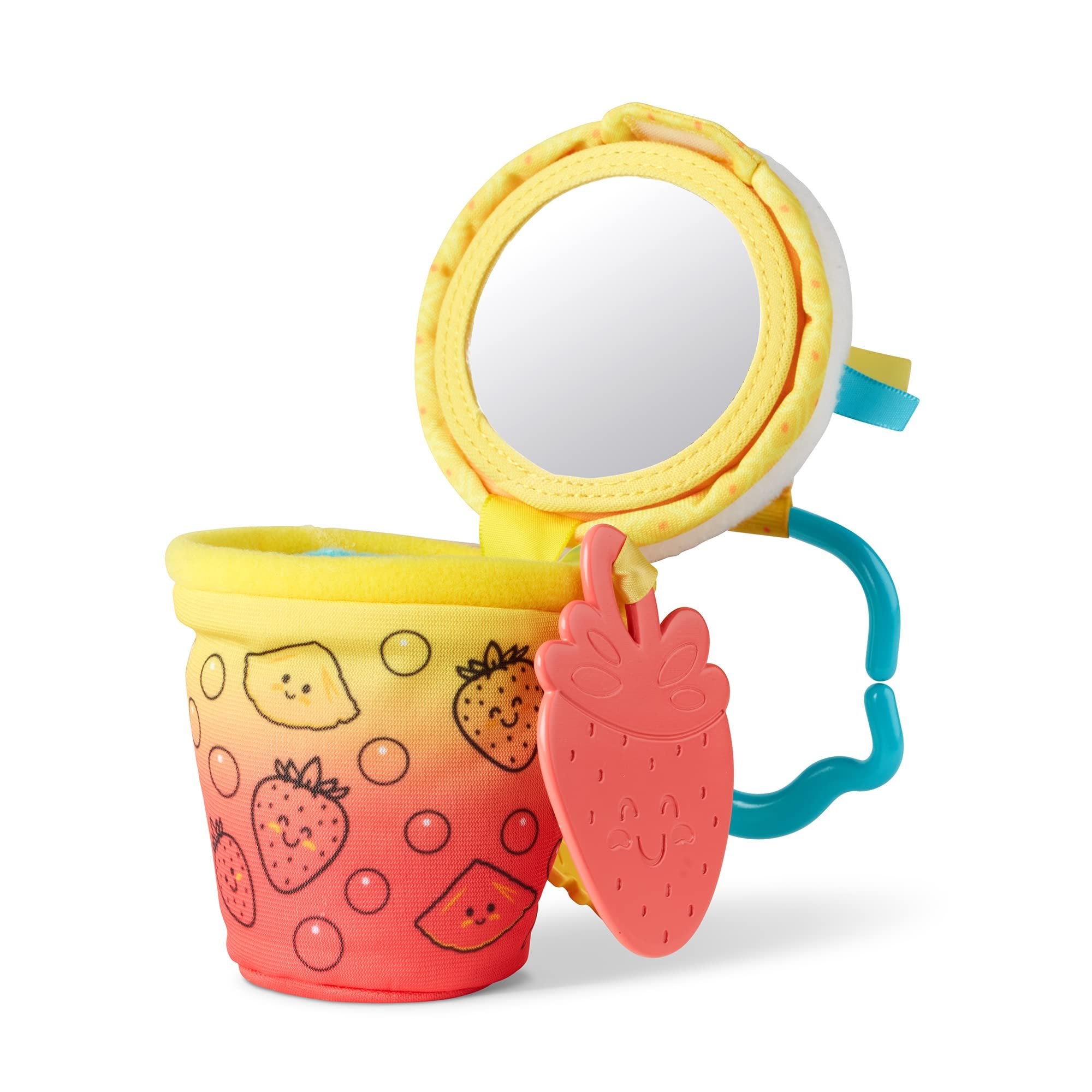 Melissa & Doug Multi-Sensory Bubble Tea Take-Along Clip-On Infant Toy | Sensory Toy for Infants | Developmental Toy for Toddlers | 0+ | Gift for Baby Boys or Baby Girls