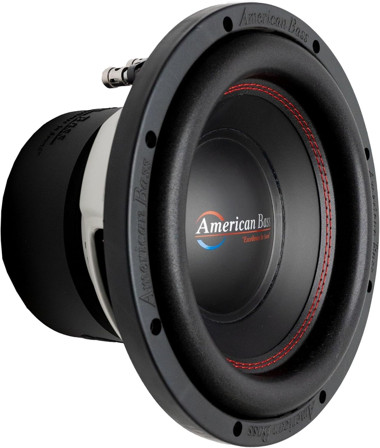 American Bass XD 10” Subwoofer, 900W Max / 450W RMS, Dual 4 Ohm, 2.5” Voice Coil, Double Stacked Magnet, Foam Surround, High-Performance Subwoofer Car Audio Driver for Deep Bass in Ported Boxes