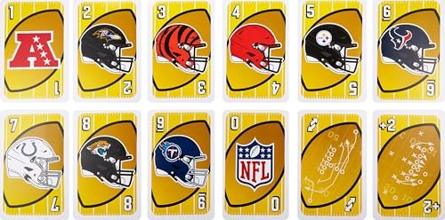 Mattel Games Giant UNO NFL Game for Kids, Adults & Family with Oversized Card, Collectible Deck for Fans