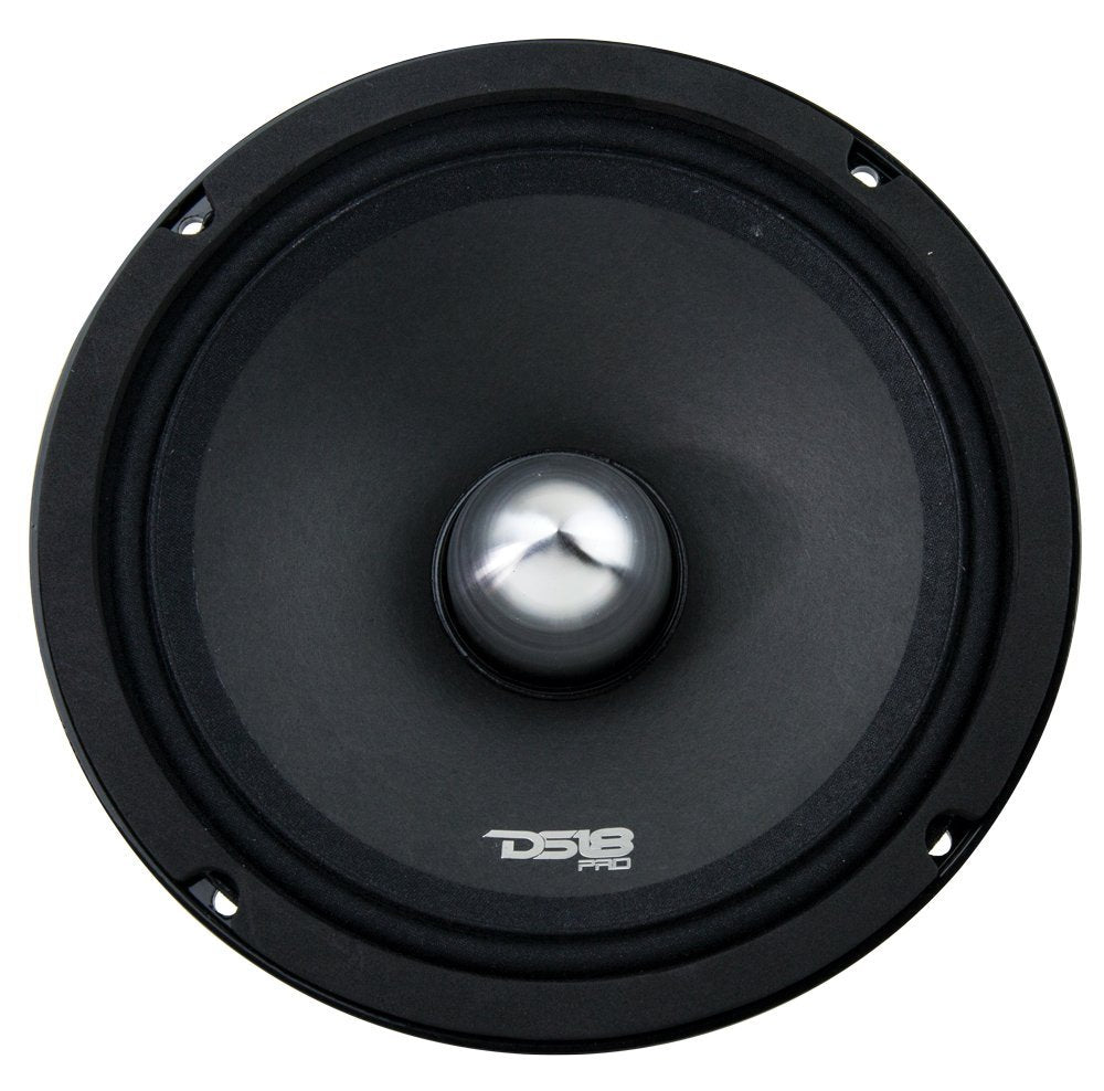 DS18 PRO-NEO8RB 250W Rms 500W Max MID-High Neodymium Magnet Bullet Midrange 4 Ω Speaker 8", Black