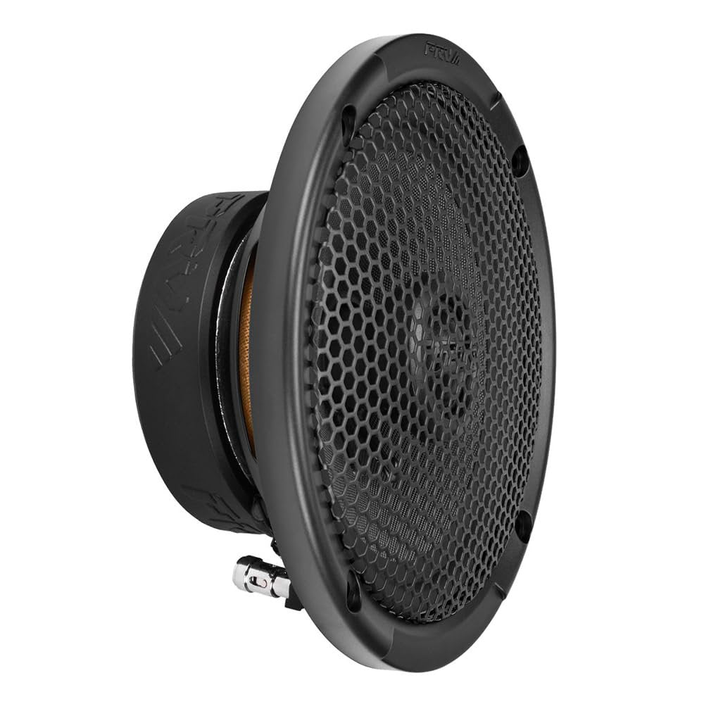 PRV AUDIO 6.5 Inch 2-Way Car Coaxial Speakers 160 Watts per Pair 4 Ohm RS65-CX, Premium Speaker Built-in Neodymium Tweeters with Grill Included - Great for Car Stereo Sound System (Pair)