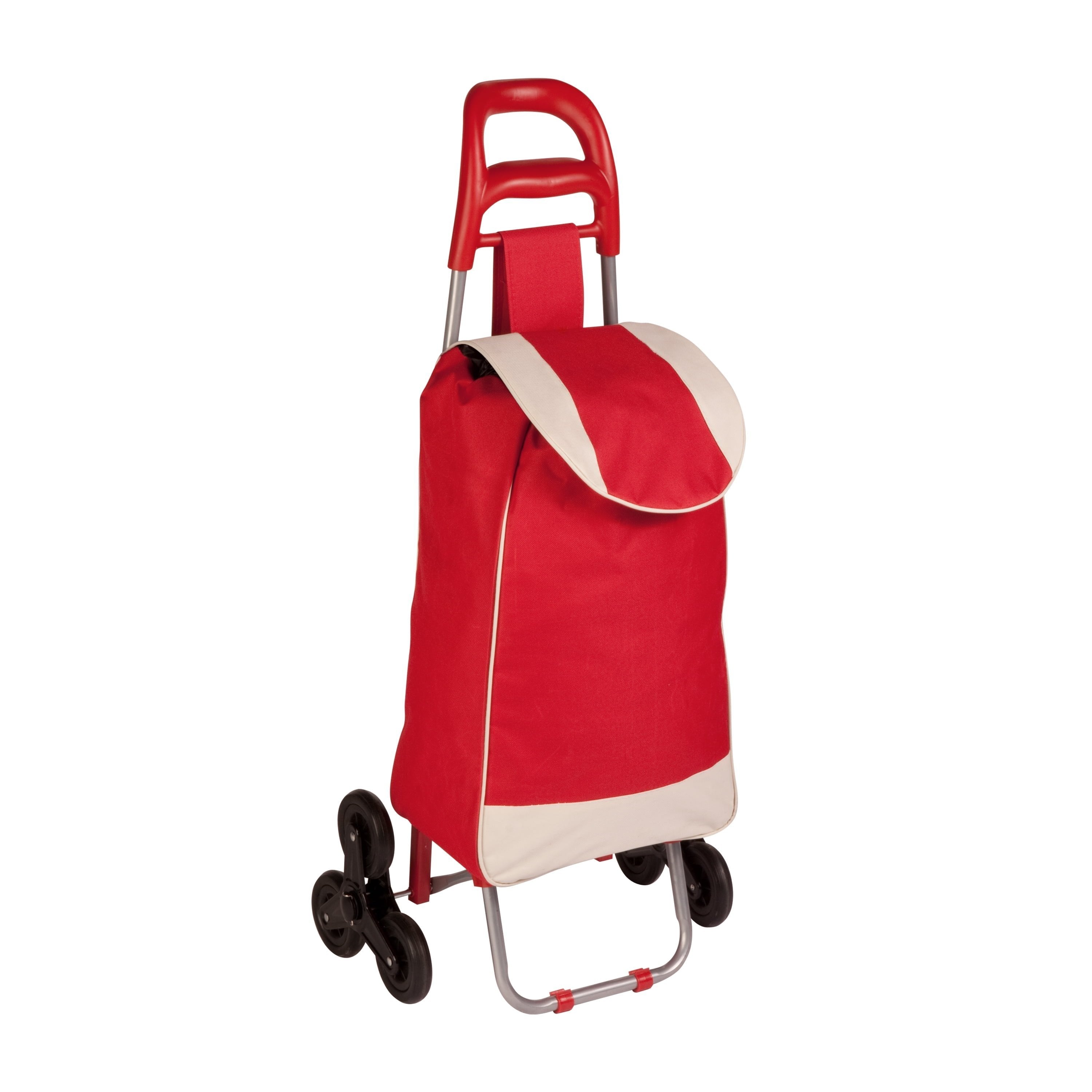 Honey-Can-Do Tri-Wheel Rolling Fabric Laundry Bags, Red